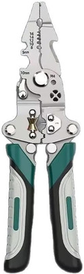 sleepehead All in 1 Multifunction Stainless Steel Wire Stripper Punch Plier(Length : 12 inch)
