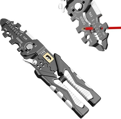 PRANSHI ENTERPRISE Multi-Functional 25-in-1 Wire Stripper and Electrician Tool Combination Snap Ring Plier(Length : 8.27 inch)