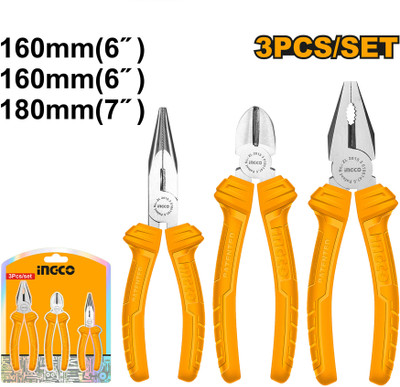 INGCO 3Pcs pliers set Pincer Plier(Length : 19 inch)