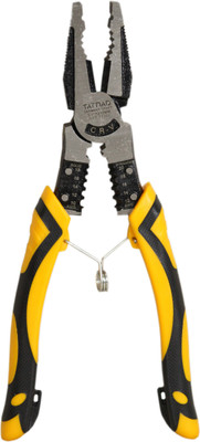 Digital Craft 7 in 1 MultiFunction Combination Plier Wire Cable Cutter Terminal Crimping Lineman Plier(Length : 9.5 inch)