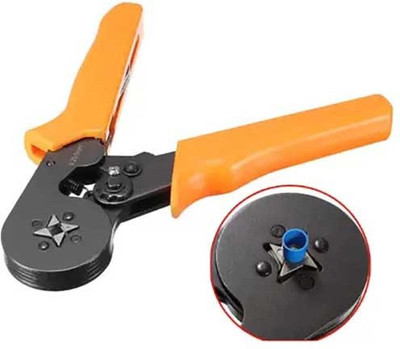 atozshop11 0.25 – 6.0mm2 23AWG TO 10AWG SELF ADJUSTING RATCHETING FERRULE CRIMPER Round Nose Plier(Length : 8 inch)
