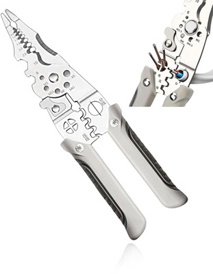 KAVRUL Multifunctional Wire Stripper Crimper Cable Cutter Pliers, Professional Electrical Wire Stripping Tool, Multipurpose Wire Stripper Manual Crimper