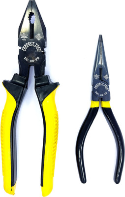 PERFECT TECH DC-08-YB & NBL-06-YB COMBO Lineman Plier(Length : 8 inch)