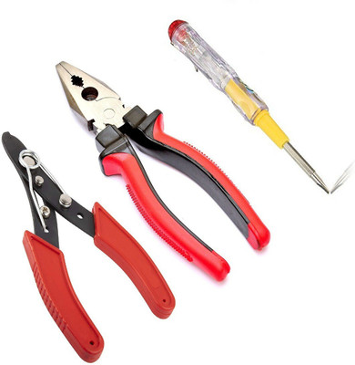 Paradise Tools India Set of Wirecutter and Line Tester Lineman Plier(Length : 8 inch)