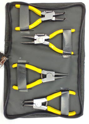 PERFECT TECH Combo Pack 4 Pcs Snap Ring Unlocking Plier Set/Circlip Plier Set Heavy Duty Hand Tool Kit(4 Tools)