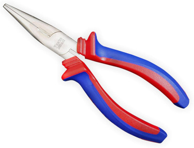 Texas Bull TX-LN6C |Long Nose Plier – Drop Forged & Nickel Plated for Rust-Resistance | Needle Nose Plier(Length : 6 inch)