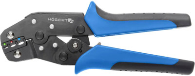 Högert Technik HT1P160 Insulated Terminal Crimping Pliers 0.5-2.5 mm2 Punch Plier(Length : 7.5 inch)