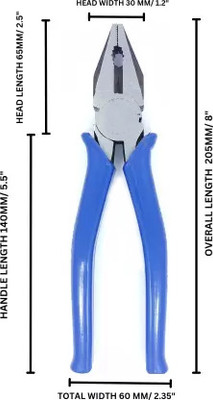 Skcraftosm High Quality Combination Lineman Plier(Length : 6 inch)