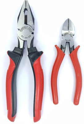 PERFECT TECH 1 Combination Plier & Side Cutting Plier Combination Snap Ring Plier(Length : 8 inch)