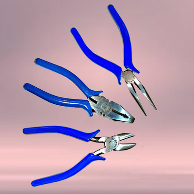 Aldeco Durable 3PC Plier Set for Repair, Bending & Cutting Applications Lineman Plier(Length : 6 inch)