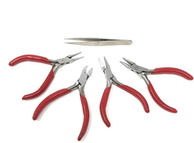 Vista Pliers Set of 4 Pcs with Tweezer Diagonal Plier(Length : 5 inch)
