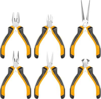 GSK Cut 6Pcs Mini Pliers Set for Jewelry beading and DIY Kit Needle Nose Plier(Length : 4.5 inch)