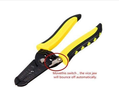 NITYA Multifunctional 7 in 1 Wire Stripper Cable Cutter Clamp Tool Pincer Plier(Length : 7 inch)