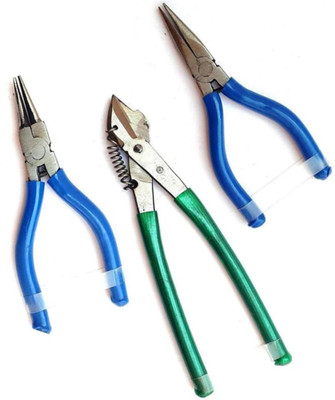 Raj Tailoring Jewellery Making Nose Plier,Pakker,Cutter NPC - T3 Lineman Plier(Length : 5 inch)