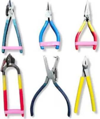TOOLBUX Precision pliers for crafting Jewellery making kit Plier (Length : 6 inch) Pincer Plier(Length : 6 inch)