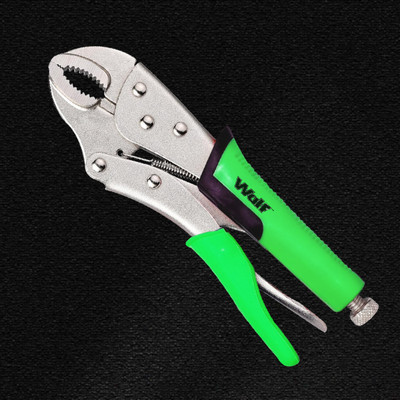 Wulf Vanadium Steel Curved Jaw Locking Plier for Cutting & Gripping Wires, Combination Snap Ring Plier(Length : 10 inch)