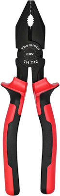 tHemiStO TH-T12 CRV Black Phosphated Rust Proof Lineman Plier(Length : 8 inch)