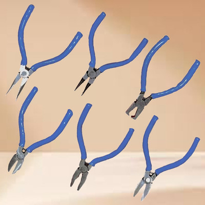 Aldeco Multipurpose 6PC Mini Plier Set for Home, Garage & Workshop Use Lineman Plier(Length : 4.53 inch)