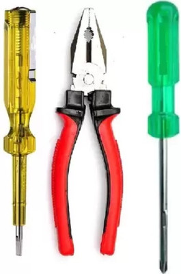 One Stop Shop Plier 2 In 1 Screwdriver Tester Combo Hand Tools Kit For Home And Professional Lineman Plier(Length : 8 inch)