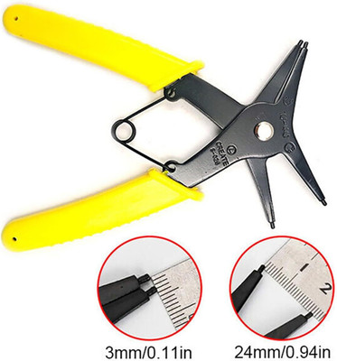 ANTOOLS 2 In 1 Snap Ring Plier Circlip Plier InsideChain 10-40mm Snap Ring Circlip Plier(Length : 6 inch)