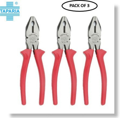 TAPARIA 1621-8 Lineman Plier PACK OF 3 Lineman Plier(Length : 8.26 inch)