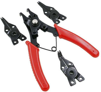DIY Crafts 4 in 1 Snap Ring Pliers Plier Set Circlip Plier(Length : 6 inch)