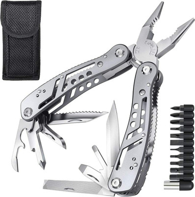 FOBIXEN 24 in 1 Foldable Multi Utility Pliers Pincer Plier(Length : 6 inch)
