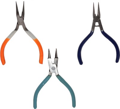 Digital Craft Long Flat Nose,Round Nose,Spring Nose, Needle Nose Plier(Length : 6 inch)