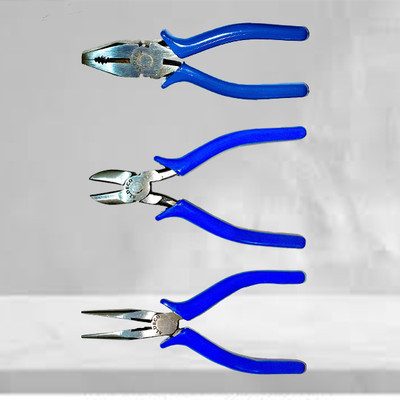 Aldeco Multipurpose 3PC Plier Set – Cutter, Nose & Combination Pliers Lineman Plier(Length : 6 inch)
