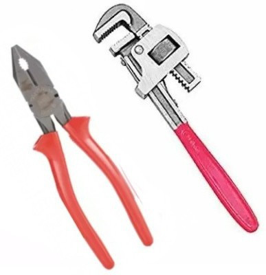 Saleshop365 Hand Toolkit Combo - Combination Plier and Pipe Wrench 10 Inch-ht22 Combination Snap Ring Plier(Length : 10 inch)
