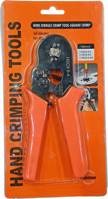 BALRAMA HSC8 6-4 Wire Stripper Self Adjusting Crimping Hands Plier Ratcheting Solar Tool Combination Snap Ring Plier(Length : 8 inch)
