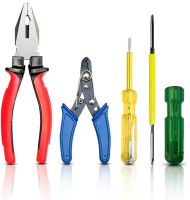 Aaisha Crafts MULTIUSE 4 HAND TOOL SET Lineman Plier(Length : 9 inch)