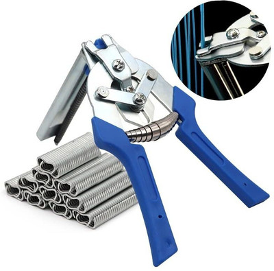 Cj farms and agritech Hog Ring Plier with 600 M Nails Slip Joint Plier(Length : 7 inch)
