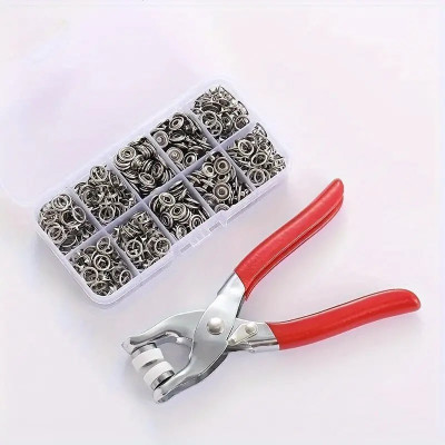 DY Gadgets HUB Grommet Kit Eyelet Setting Tool Combination Snap Ring Plier(Length : 10 inch)