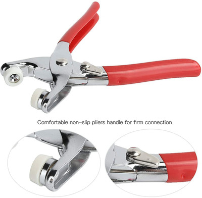 DAZZIBOA ABC Grommet Setting Tool, Steel Hole Punch Eyelet Setter Kit for Leather Punch Plier(Length : 4 inch)