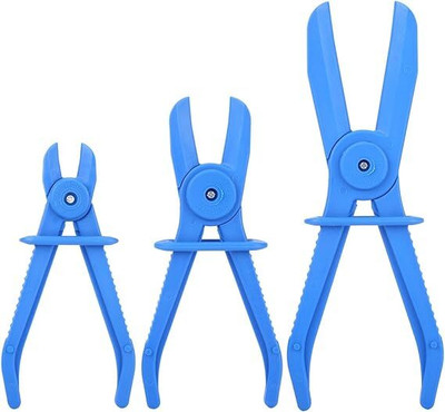 ADAWAT 3Pcs Plastic Flexible Hose Clamp Pliers Hose Pliers Heater Core Flush Kit Combination Snap Ring Plier(Length : 6 inch)