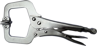 Inditrust 1pc vice grip plier 10 inch locking plier Round Nose Plier Punch Plier(Length : 10 inch)