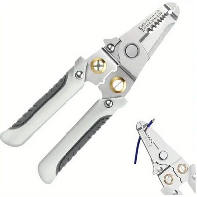 BBBIKINI 7 IN 1 Cable Stripping Cutting and Crimping for Electricians and DIY plier Tool Needle Nose Plier(Length : 7.5 inch)