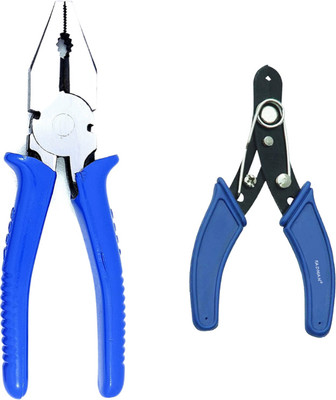 FADMAN Pack of 2 Plier Combo Kit | Wire Cutter | Lineman Plier(Length : 8 inch)