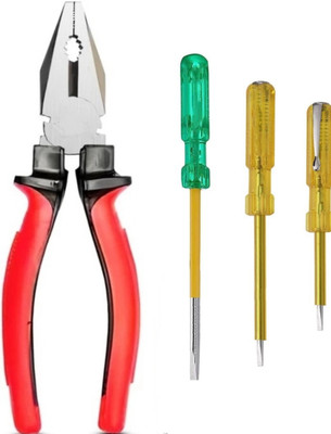 ACP ENTERPRISES Rad plier with screwdriver and 2 tester Combination Snap Ring Plier(Length : 10 inch)
