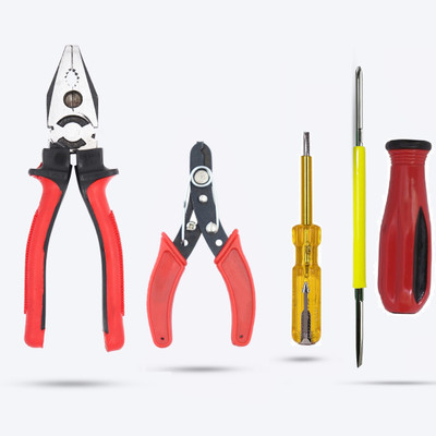PRECISTO HGCM148M1 Combination Pilash with Wire Cutter,Line Tester,2in1 Screwdriver Lineman Plier(Length : 8 inch)