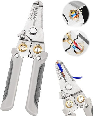 ZOMBIO Wire Stripper and Cutter Pliers Tools For Electricians Wire cutter Wire Cutter Long Handle Screwdriver(Pack of 1)