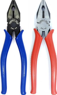 PERFECT TECH 8 INCH / 205 MM COMBINATION PLIER COMBO PPL-08 AND PBL-08 Lineman Plier(Length : 8 inch)