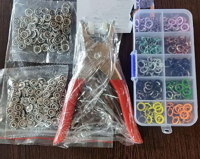 SARVASHVA TRENDS 200pc Thickened Snap Fasteners Kit, Snap Button Fastner, Snap Fastener Plier Combination Snap Ring Plier(Length : 6 inch)