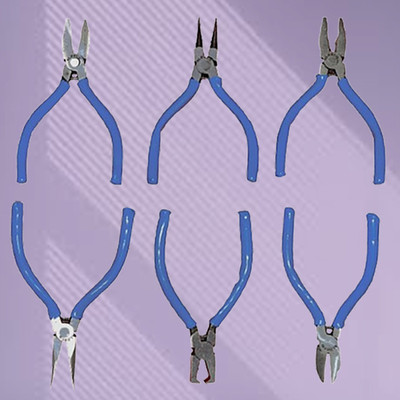 Aldeco 6PC Mini Plier Kit – Compact Size for Hobby, Craft & Repair Lineman Plier(Length : 4.53 inch)