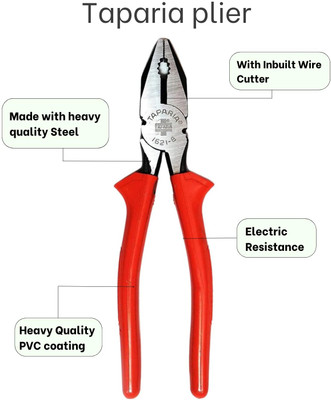 Taparia Tools 1621-6 Lineman Plier(Length : 6.49 inch)