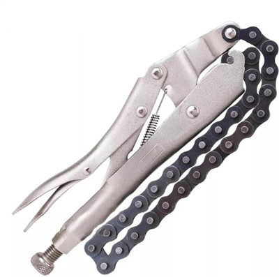 Deli LOCKING CHAIN CLAMP PLIER 450mm chain Diagonal Plier(Length : 9 inch)