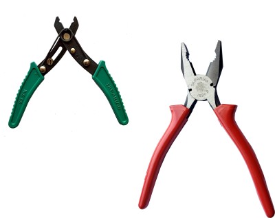 TAPARIA 1621-8 inch cutting plier and ws-05 inch wire cutter pack of 2 Lineman Plier(Length : 16 inch)