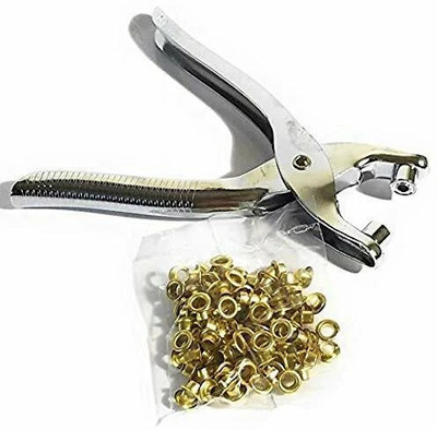 SHUANG YOU Grommet Eyelet Setting Plier Gold Eyelets Grommets Tool Kit for Leather Punch Plier(Length : 5.5 inch)