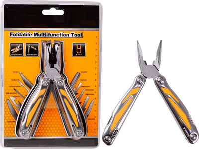 GSK Cut Foldable 15in1 Multi-Tools, Plier Set, Multi-function Tool for Repairing Combination Snap Ring Plier(Length : 9 inch)